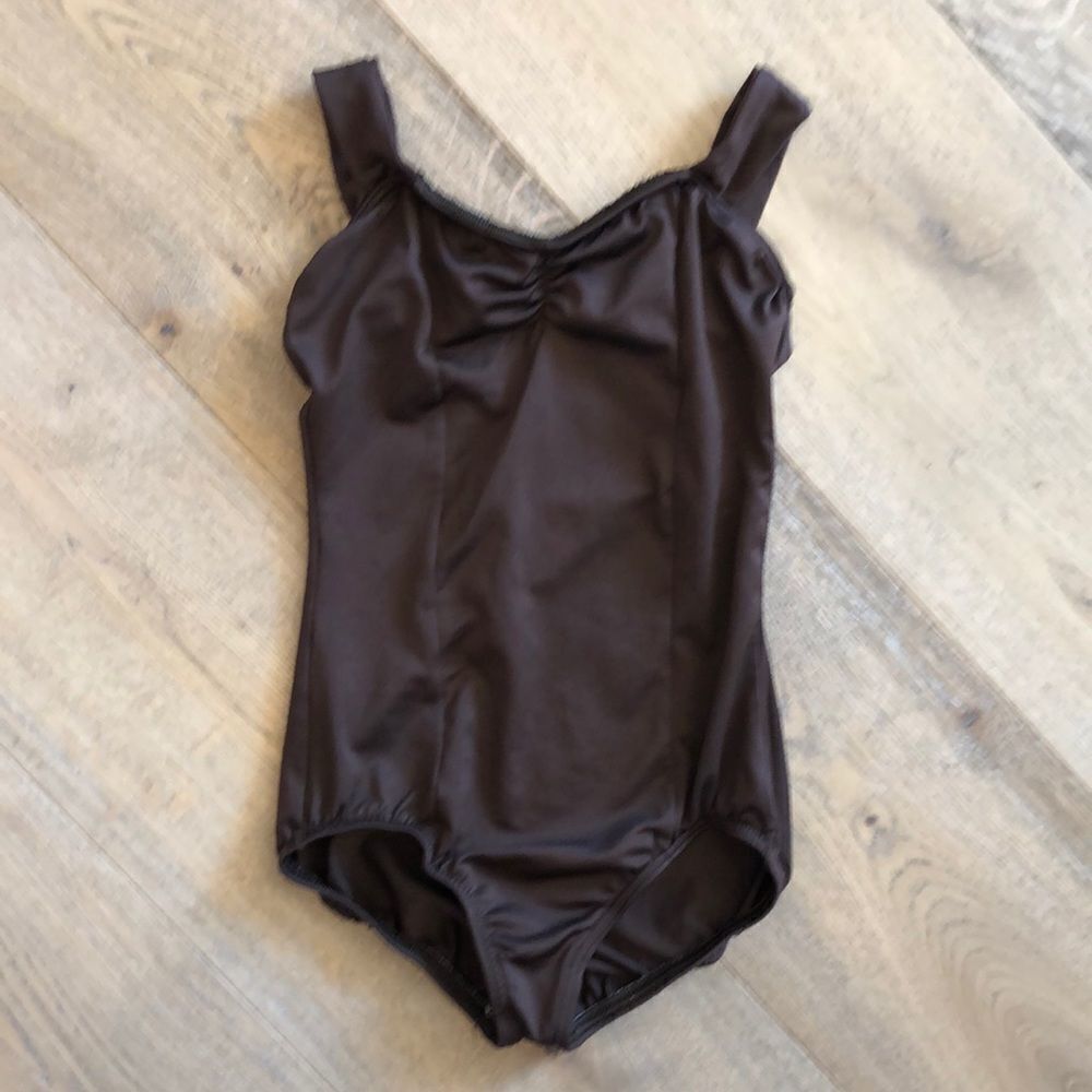 Motionwear Brown Tank Top Leotard, Youth L
